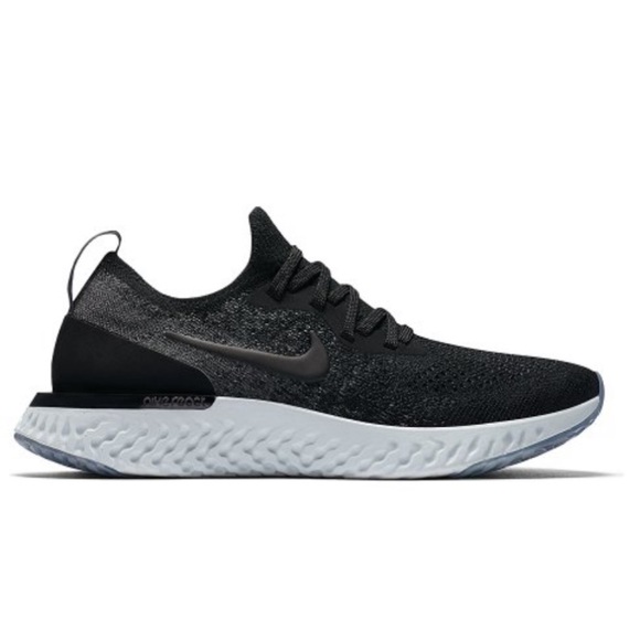 Nike Other - NEW Black & Dark Gray Epic React Flyknit Sneaker